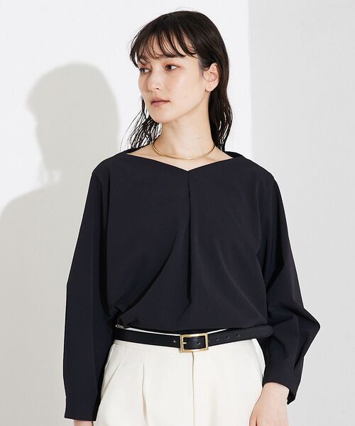 qualite / カリテ シャツ・ブラウス | 2WAYストレッチタックブラウス | 詳細18