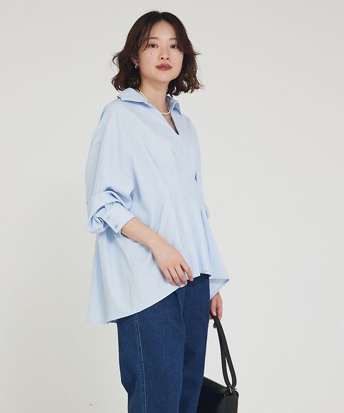 qualite / カリテ シャツ・ブラウス | ウエストタックスキッパーシャツ | 詳細5