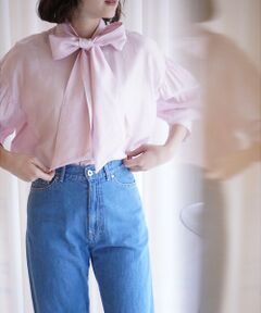 qualite / カリテ シャツ・ブラウス | シアーボウタイブラウス