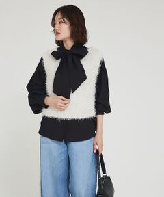 qualite / カリテ シャツ・ブラウス | シアーボウタイブラウス