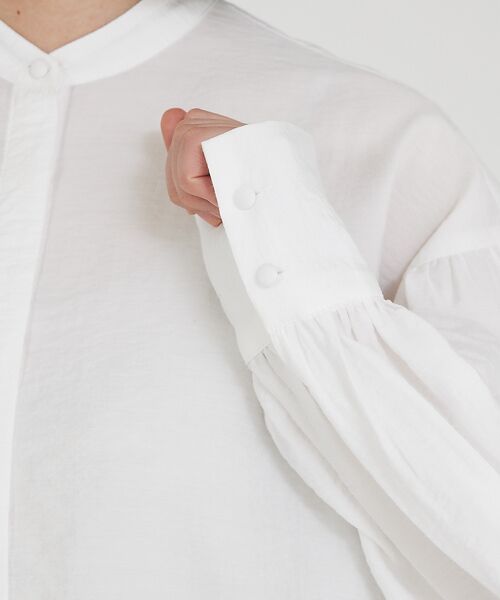 qualite / カリテ シャツ・ブラウス | シアーボウタイブラウス | 詳細10