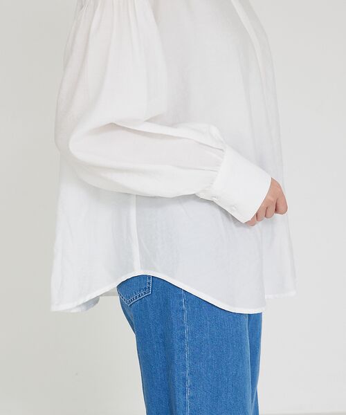 qualite / カリテ シャツ・ブラウス | シアーボウタイブラウス | 詳細13