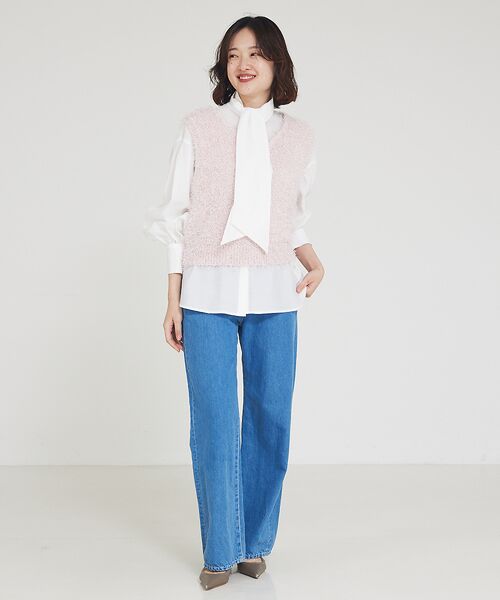 qualite / カリテ シャツ・ブラウス | シアーボウタイブラウス | 詳細16