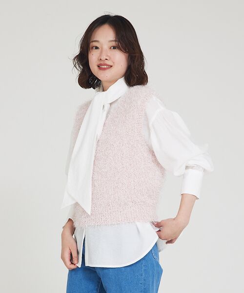 qualite / カリテ シャツ・ブラウス | シアーボウタイブラウス | 詳細17