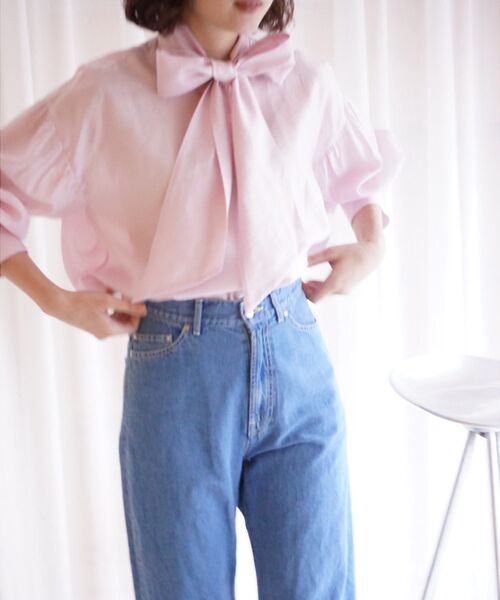 qualite / カリテ シャツ・ブラウス | シアーボウタイブラウス | 詳細19