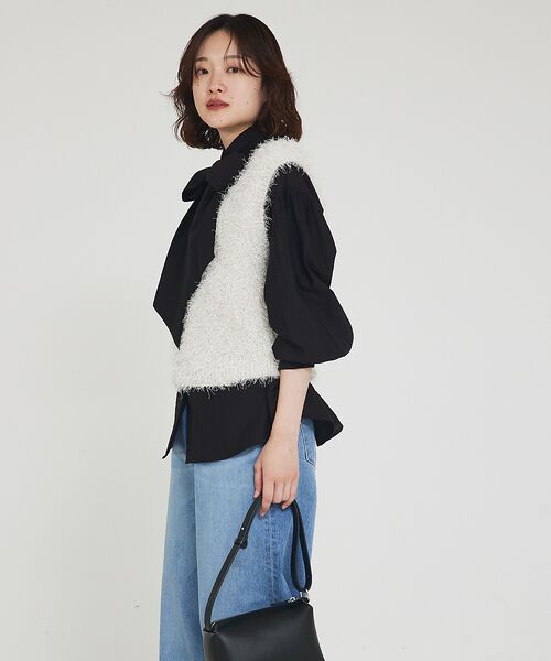 qualite / カリテ シャツ・ブラウス | シアーボウタイブラウス | 詳細23