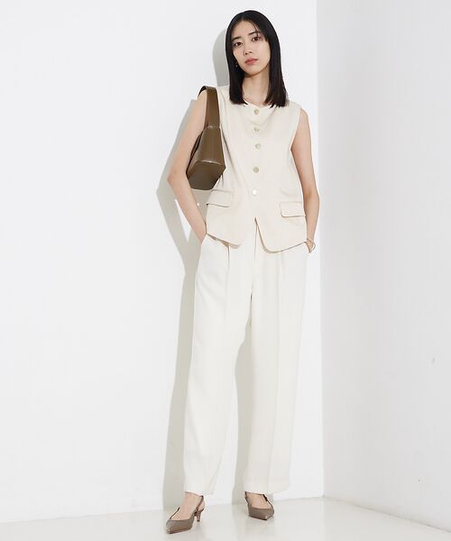 qualite / カリテ キャミソール・チューブトップ | テンセルデニムノースリーブ | 詳細1