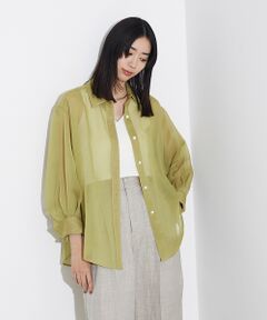 qualite / カリテ シャツ・ブラウス | ソフトオーガンジーシアーシャツ