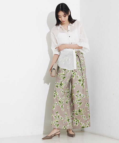 qualite / カリテ シャツ・ブラウス | ソフトオーガンジーシアーシャツ | 詳細2