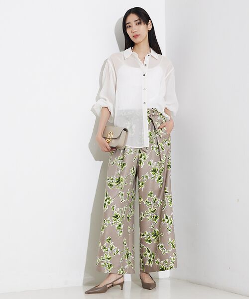 qualite / カリテ シャツ・ブラウス | ソフトオーガンジーシアーシャツ | 詳細3