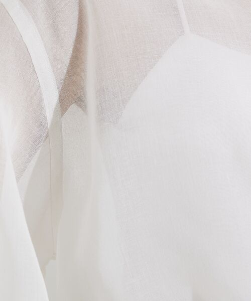 qualite / カリテ シャツ・ブラウス | ソフトオーガンジーシアーシャツ | 詳細4