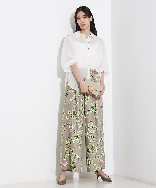 qualite / カリテ シャツ・ブラウス | ソフトオーガンジーシアーシャツ | 詳細21