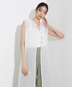 qualite / カリテ シャツ・ブラウス | ソフトオーガンジーロングブラウス