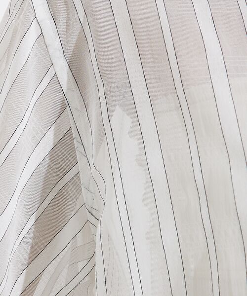 qualite / カリテ シャツ・ブラウス | オーガンジーストライプシャツ | 詳細13