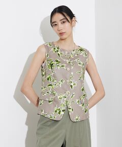 qualite / カリテ キャミソール・チューブトップ | ブッチャーフラワーノースリーブ