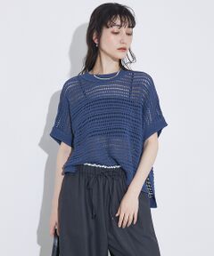 qualite / カリテ Tシャツ | 透かしガータースクエアニット