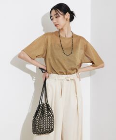 qualite / カリテ Tシャツ | シャイニーニットT