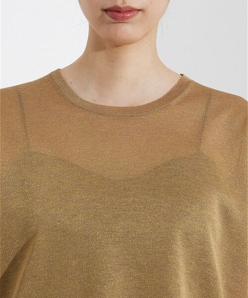 qualite / カリテ Tシャツ | シャイニーニットT | 詳細10