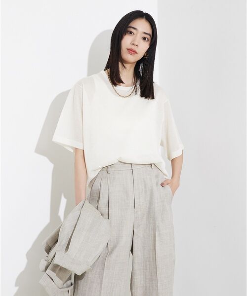 qualite / カリテ Tシャツ | シャイニーニットT | 詳細5