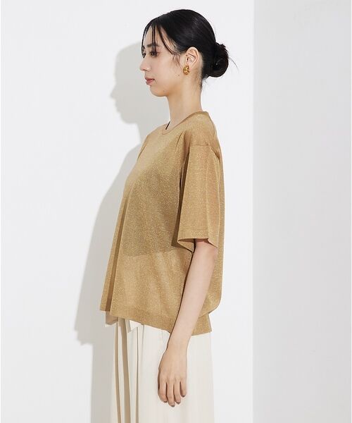 qualite / カリテ Tシャツ | シャイニーニットT | 詳細8