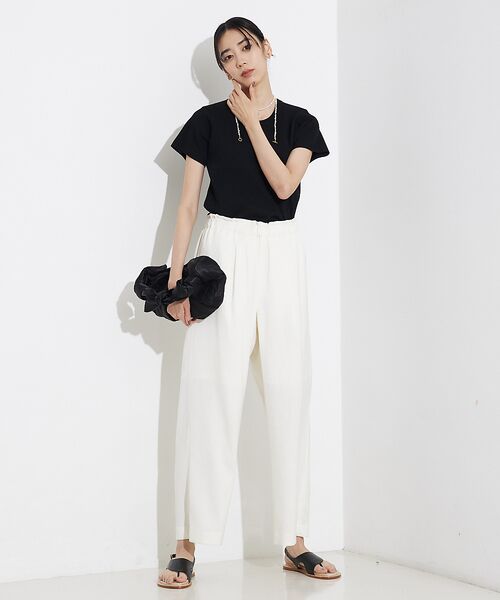 qualite / カリテ Tシャツ | ウォッシャブルニットT | 詳細2