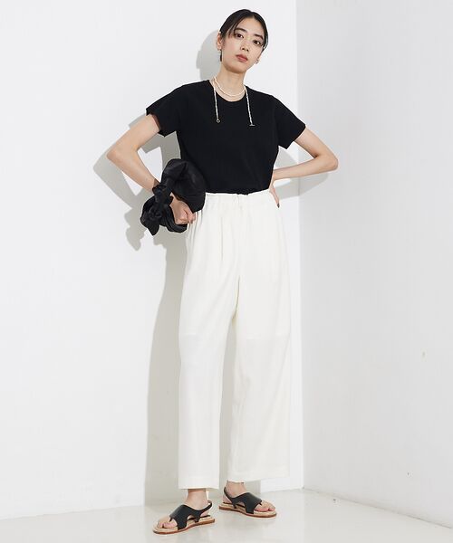 qualite / カリテ Tシャツ | ウォッシャブルニットT | 詳細3