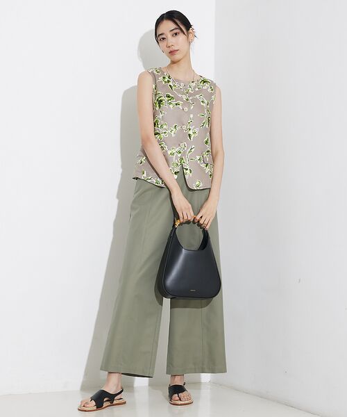 qualite / カリテ パンツ | 撥水ツイルワイドパンツ | 詳細15