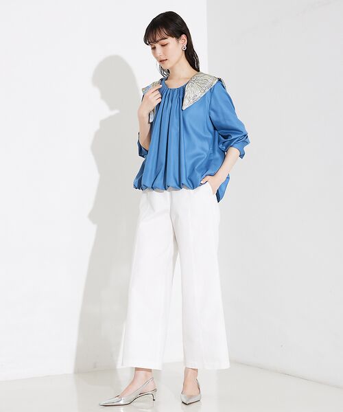 qualite / カリテ パンツ | 撥水ツイルワイドパンツ | 詳細6