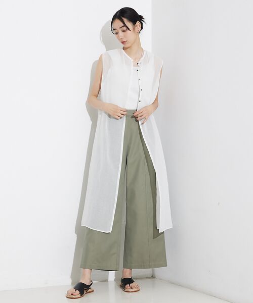 qualite / カリテ パンツ | 撥水ツイルワイドパンツ | 詳細22