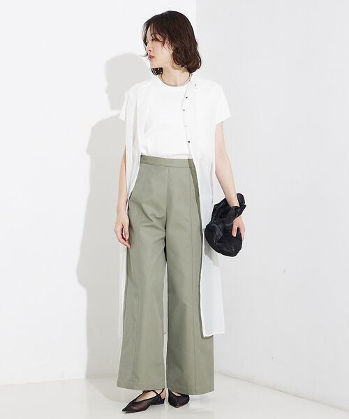 qualite / カリテ パンツ | 撥水ツイルワイドパンツ | 詳細26