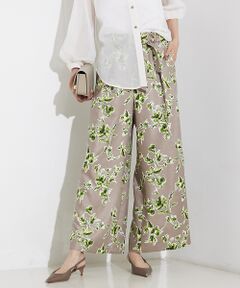 qualite / カリテ パンツ | ブッチャーフラワーワイドパンツ