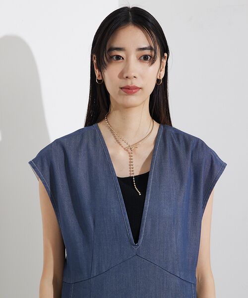 qualite ソフトデニムオールインワン qualite ソフトデニムオールインワン セール】ソフトデニム