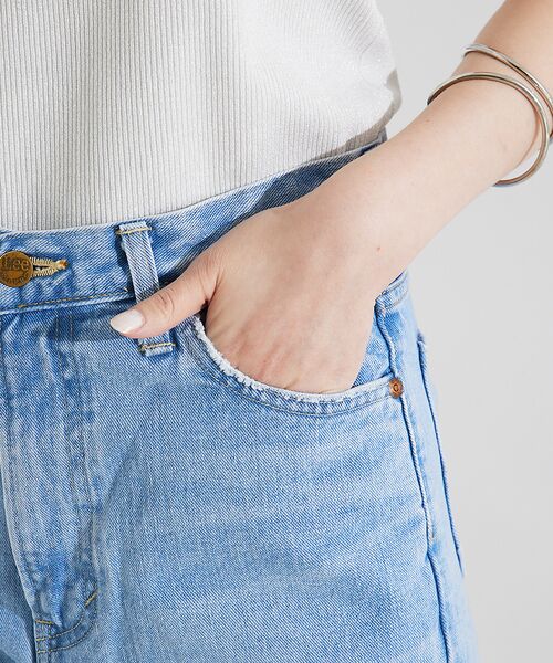 Lee ストレートデニム ライトブルー Lee】STRAIGHT（L.USED）ストレートデニム （デニムパンツ