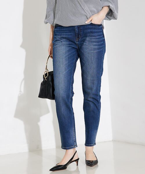 qualite/カリテ 【Healthy DENIM】H.Salt(エイチソルト)スキーニースリムデニム ダークネイビー 34 qualite/カリテ 【Healthy DENIM】H.Salt(エイチソルト)スキーニースリムデニム ダークネイビー 34
