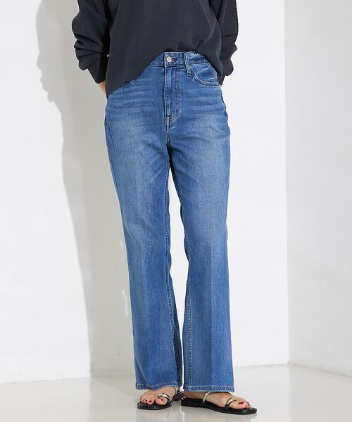 qualite / カリテ デニムパンツ | 【Healthy DENIM】Lotusフレアデニムパンツ(ブルー)