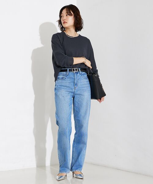 qualite / カリテ デニムパンツ | 【Healthy DENIM】Tallow(タロー)ハイライズストレートデニム | 詳細1