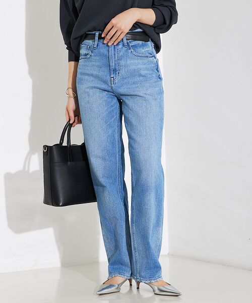 qualite / カリテ デニムパンツ | 【Healthy DENIM】Tallow(タロー)ハイライズストレートデニム | 詳細5