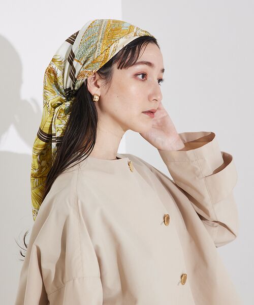 qualite / カリテ バンダナ・スカーフ | 【manipuri】サキュレントガーデン/88×88 | 詳細3