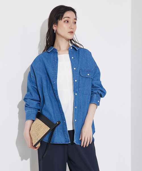 qualite / カリテ シャツ・ブラウス | ミドルオンスデニムシャツ | 詳細11