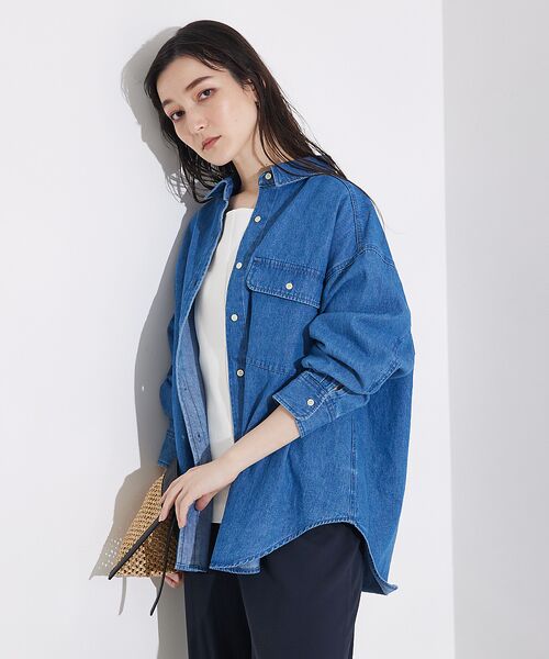 qualite / カリテ シャツ・ブラウス | ミドルオンスデニムシャツ | 詳細6