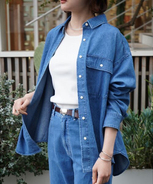 qualite / カリテ シャツ・ブラウス | ミドルオンスデニムシャツ | 詳細13