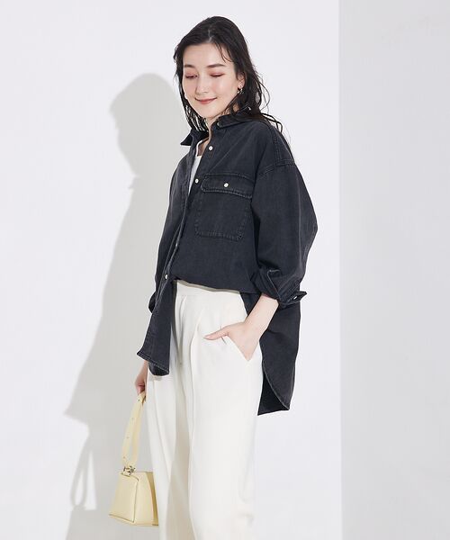 qualite / カリテ シャツ・ブラウス | ミドルオンスデニムシャツ | 詳細14