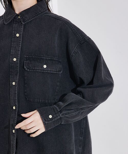 qualite / カリテ シャツ・ブラウス | ミドルオンスデニムシャツ | 詳細18