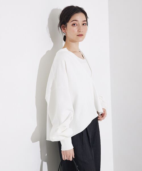 qualite / カリテ スウェット | キーネックオーバースウェット | 詳細5