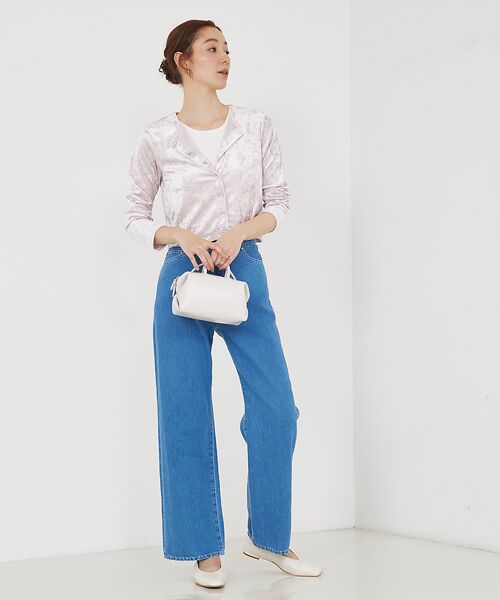 qualite / カリテ カーディガン・ボレロ | トリコットベロアショートカーデ | 詳細4