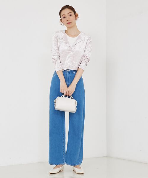 qualite / カリテ カーディガン・ボレロ | トリコットベロアショートカーデ | 詳細13