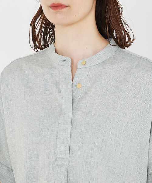 qualite / カリテ シャツ・ブラウス | 【セットアップ対応】リネンライクラウンドスリットブラウス | 詳細6