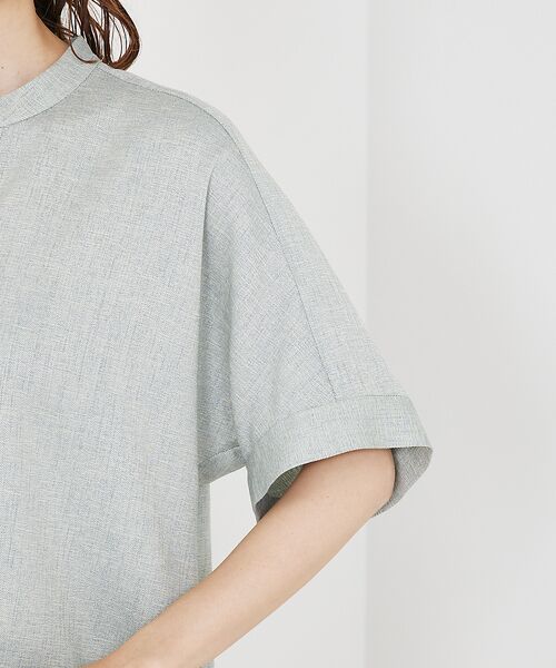 qualite / カリテ シャツ・ブラウス | 【セットアップ対応】リネンライクラウンドスリットブラウス | 詳細7