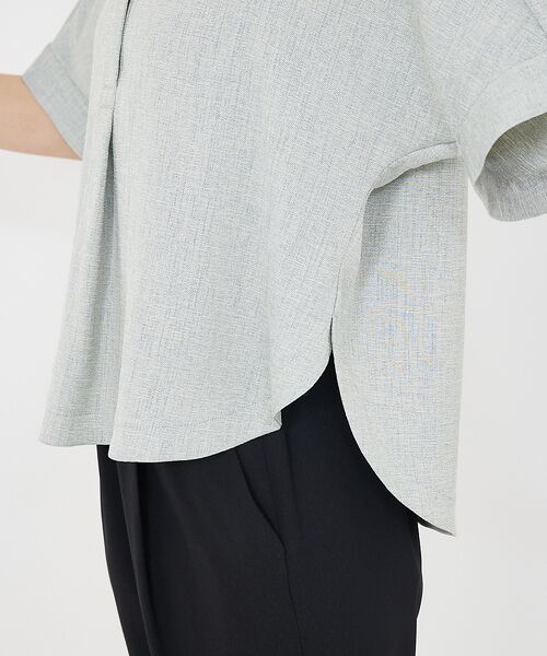 qualite / カリテ シャツ・ブラウス | 【セットアップ対応】リネンライクラウンドスリットブラウス | 詳細8