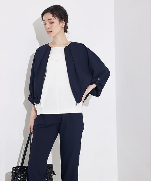 qualite / カリテ ブルゾン | 【接触冷感・吸水速乾・UV】シアサッカーブルゾン /セットアップ対応 | 詳細25